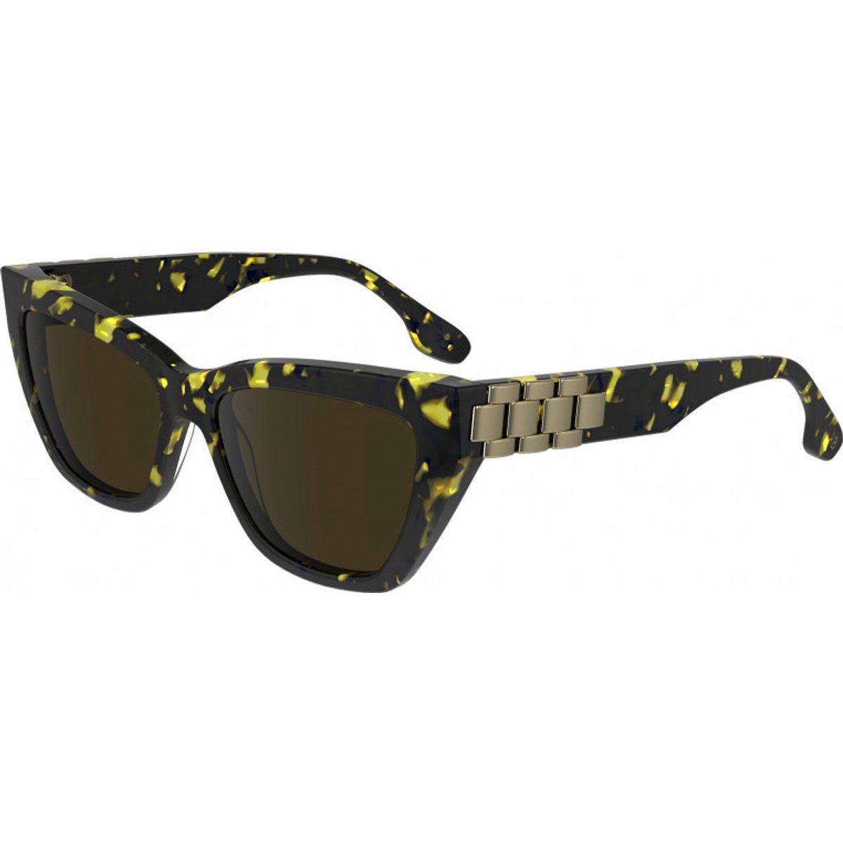 Cat-Eye Sonnenbrille mit Kettendetail