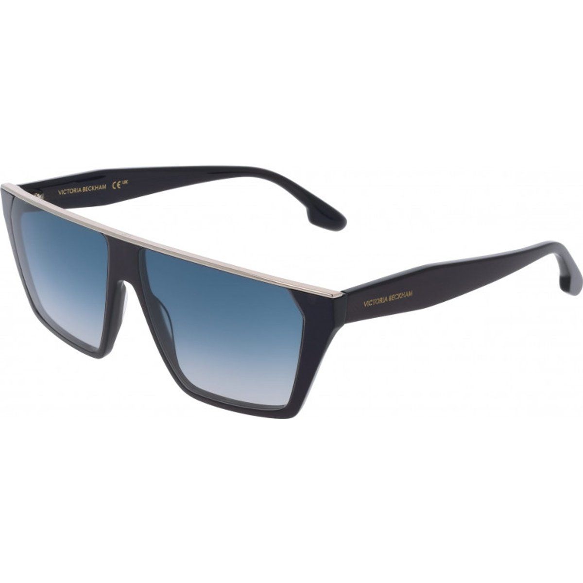 Moderne Flat Top Sonnenbrille mit blauen Gläsern