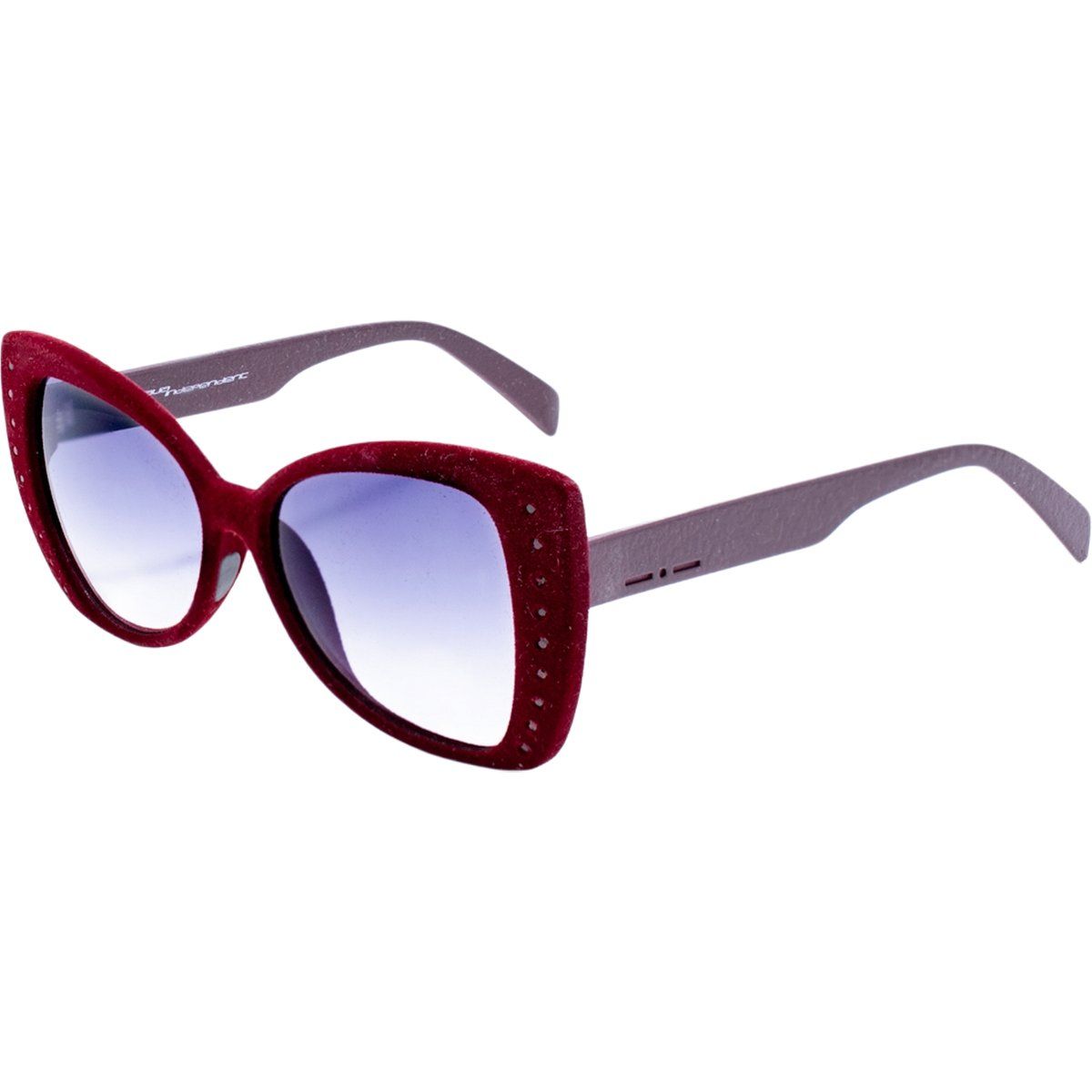 Burgunderrote Acetat Sonnenbrille im Cat-Eye Stil