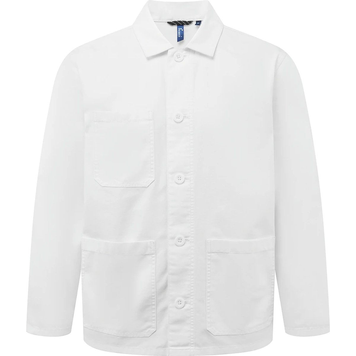 Unisex Arbeitsjacke aus weißem Segeltuch