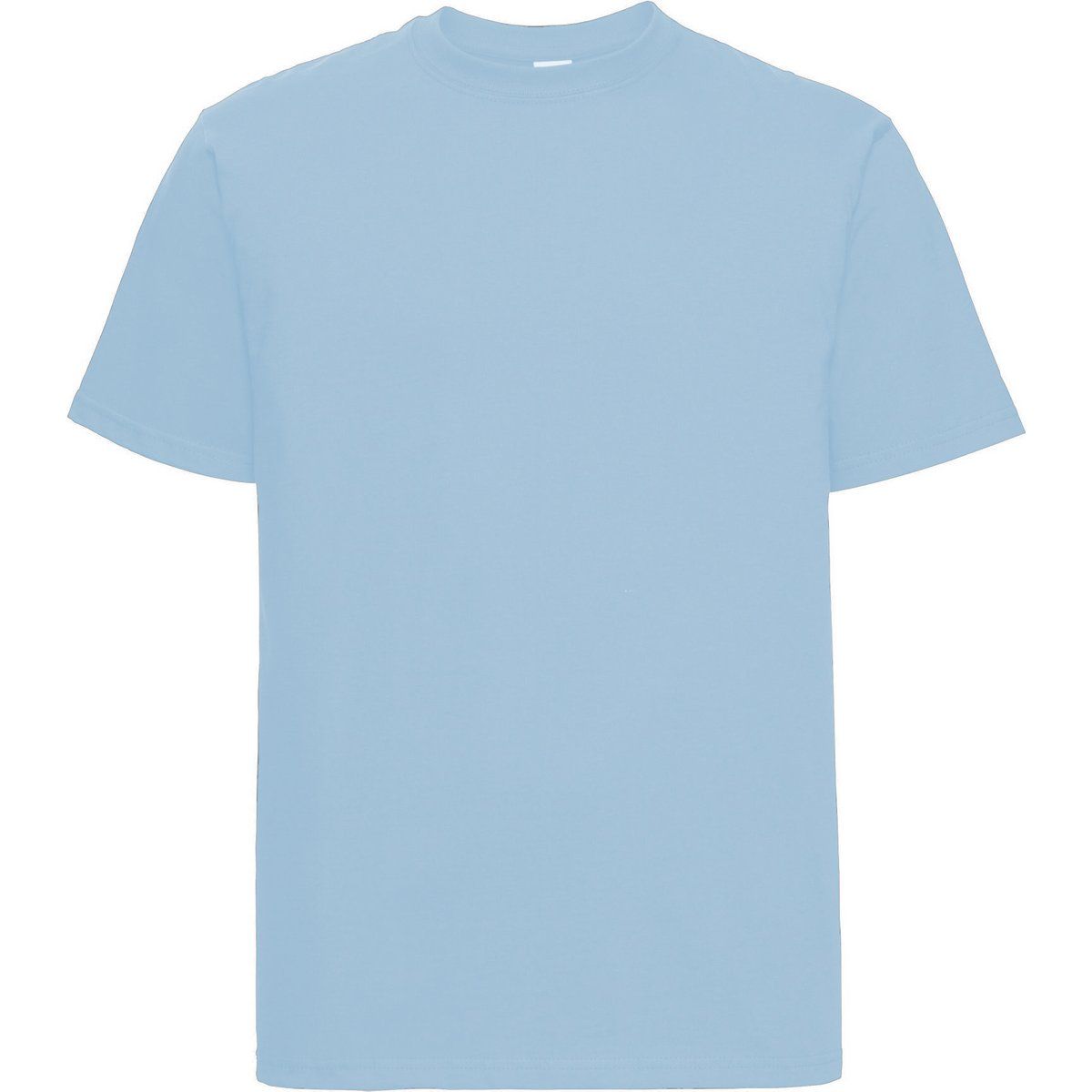 Klassisches einfarbiges T-Shirt mit Rundhalsausschnitt