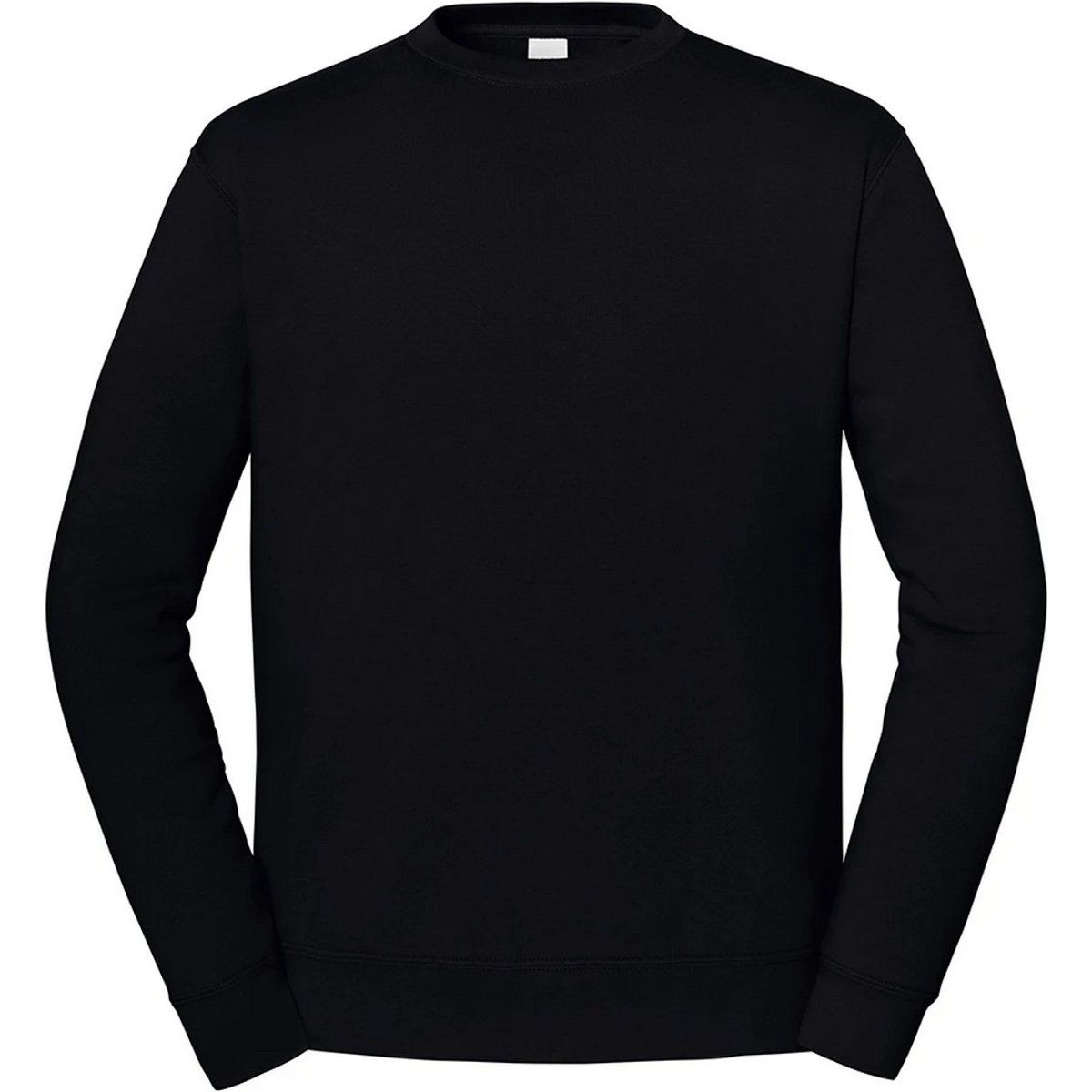 Klassisches schwarzes Sweatshirt mit Rundhalsausschnitt