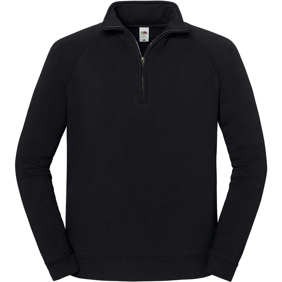 Unisex Raglan-Sweatshirt mit Viertelreißverschluss