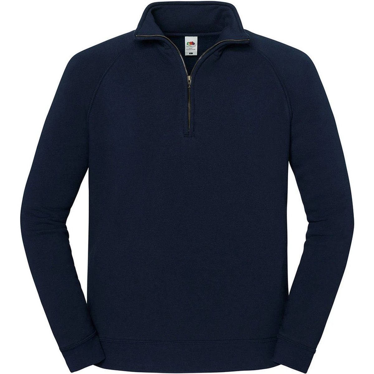 Klassisches Raglan-Sweatshirt mit Viertelreißverschluss