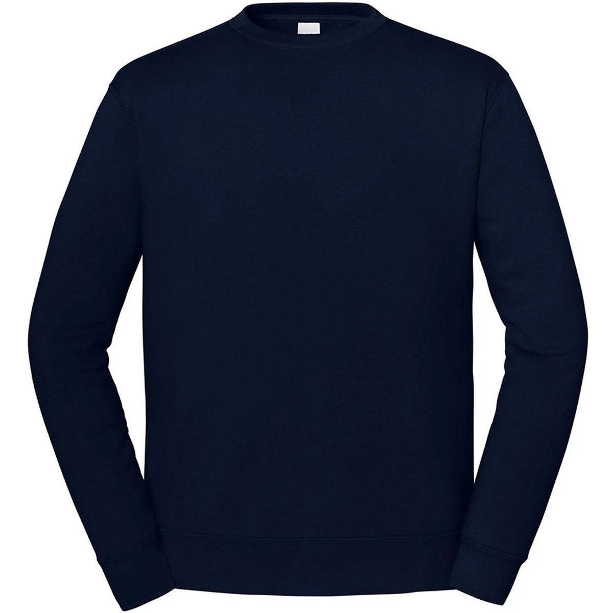 Klassisches einfarbiges Sweatshirt mit Rundhalsausschnitt