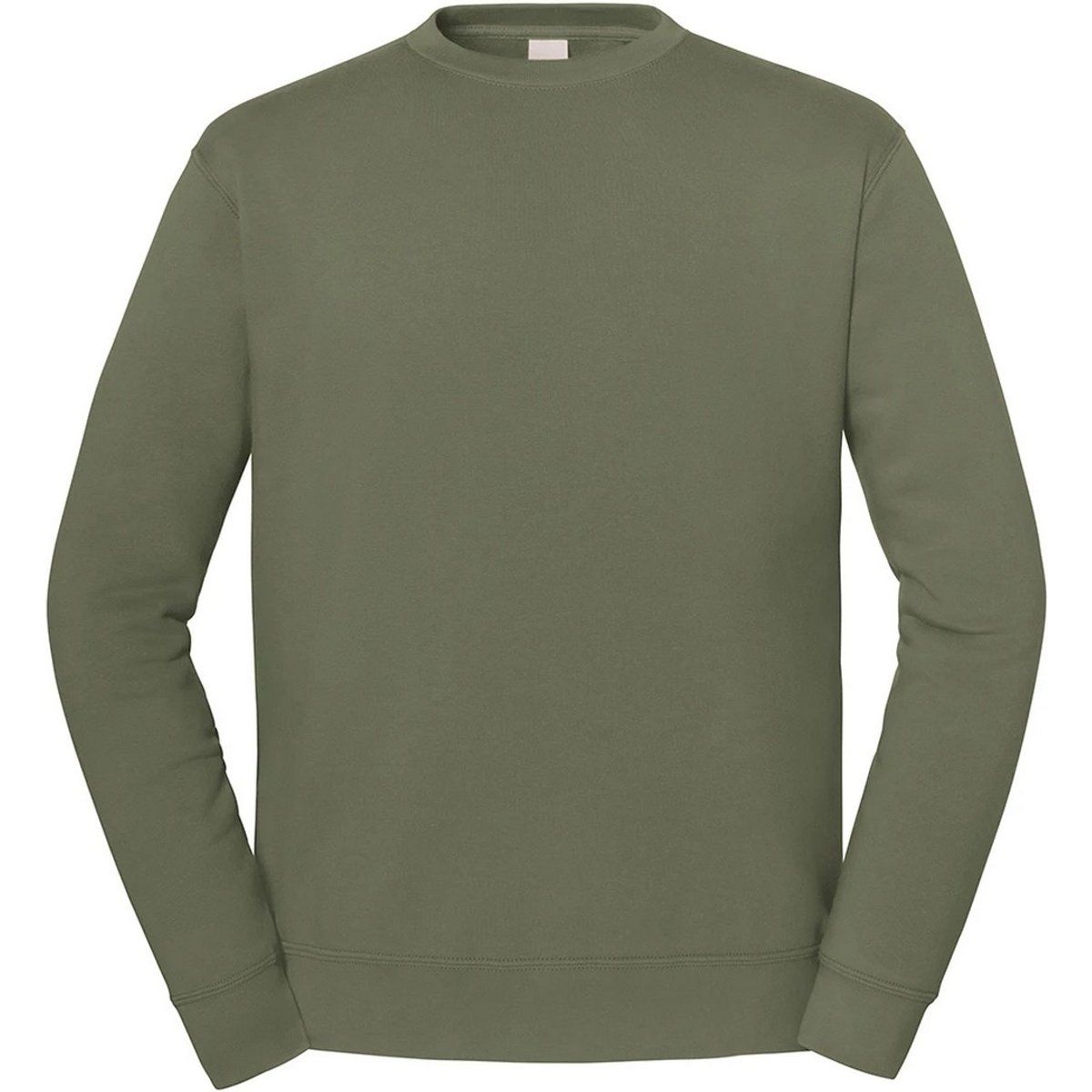 Klassisches olivgrünes Rundhals-Sweatshirt