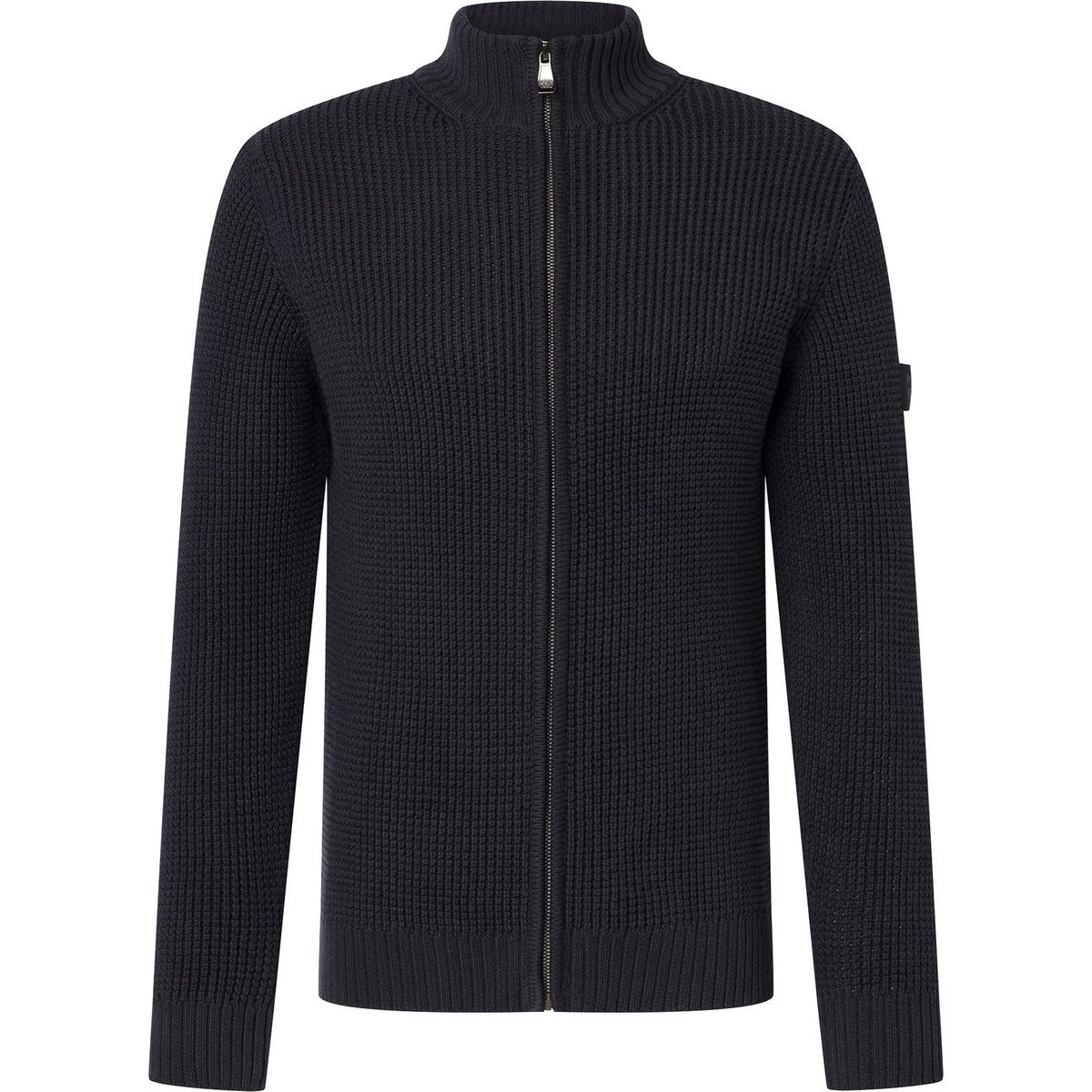 Herren Strickjacke mit Reißverschluss aus Baumwolle