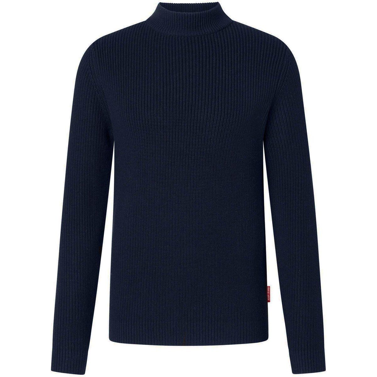 Herren Strickpullover mit geripptem Rollkragen