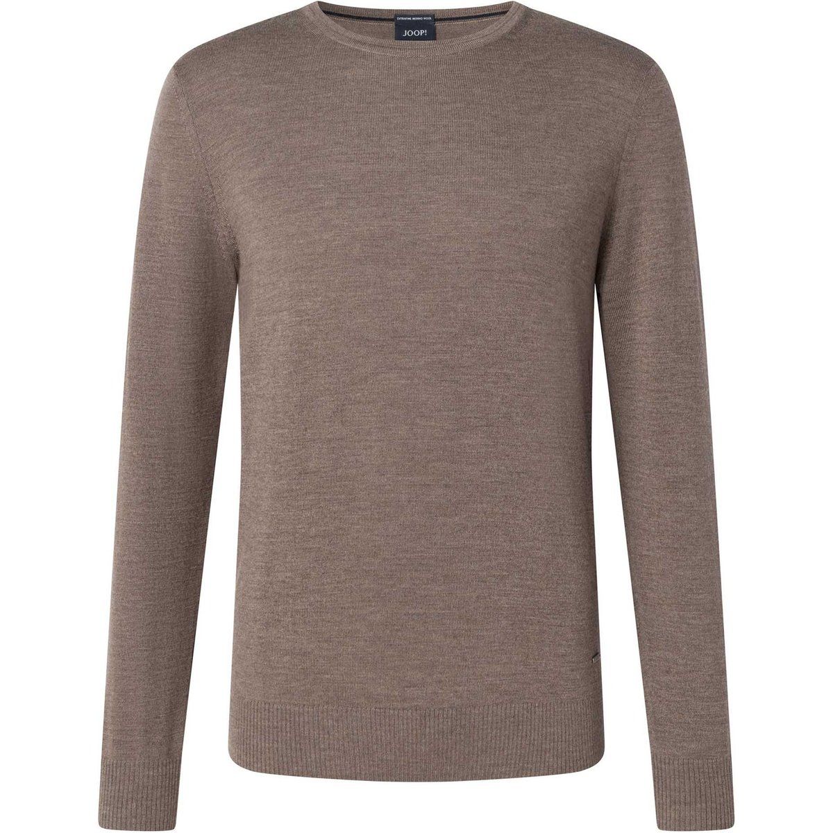 Klassischer Wollmischung Rundhals Strickpullover