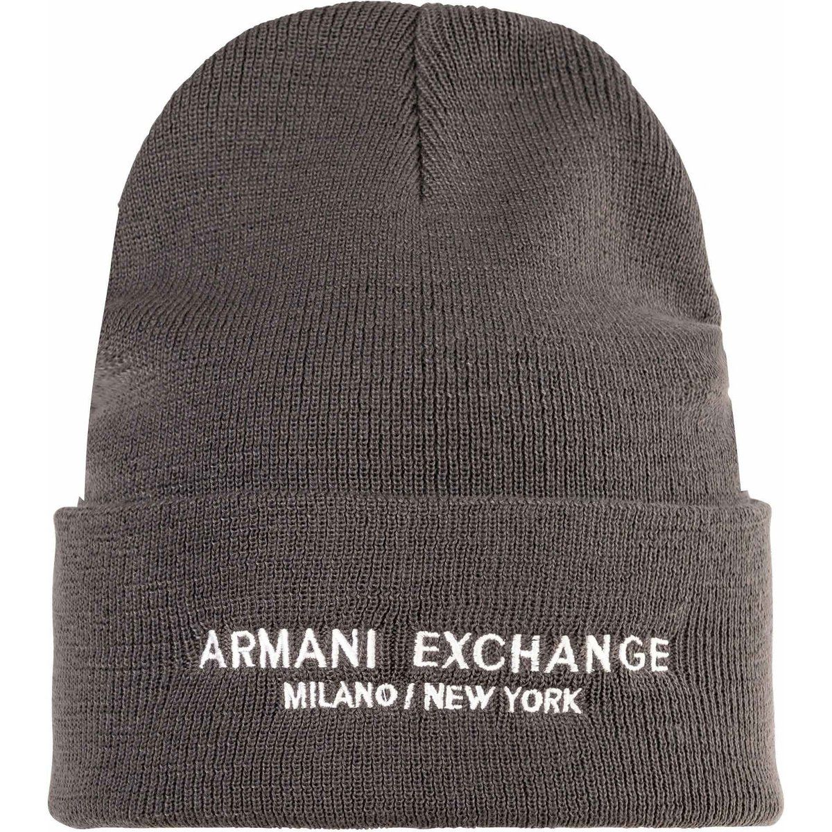 Feinstrick-Logo-Beanie mit Umschlag