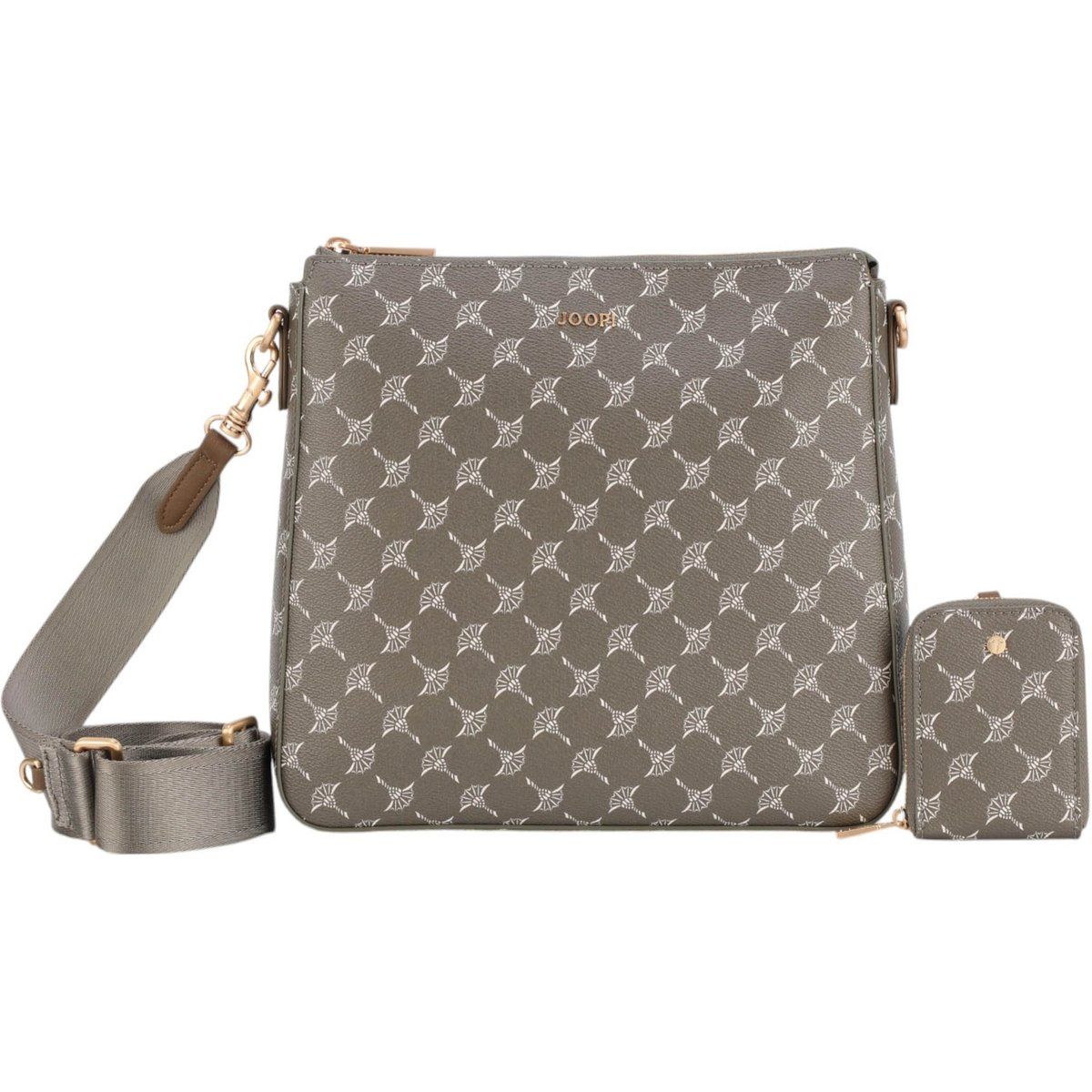 Schultertasche Set aus Kunstleder mit Muster