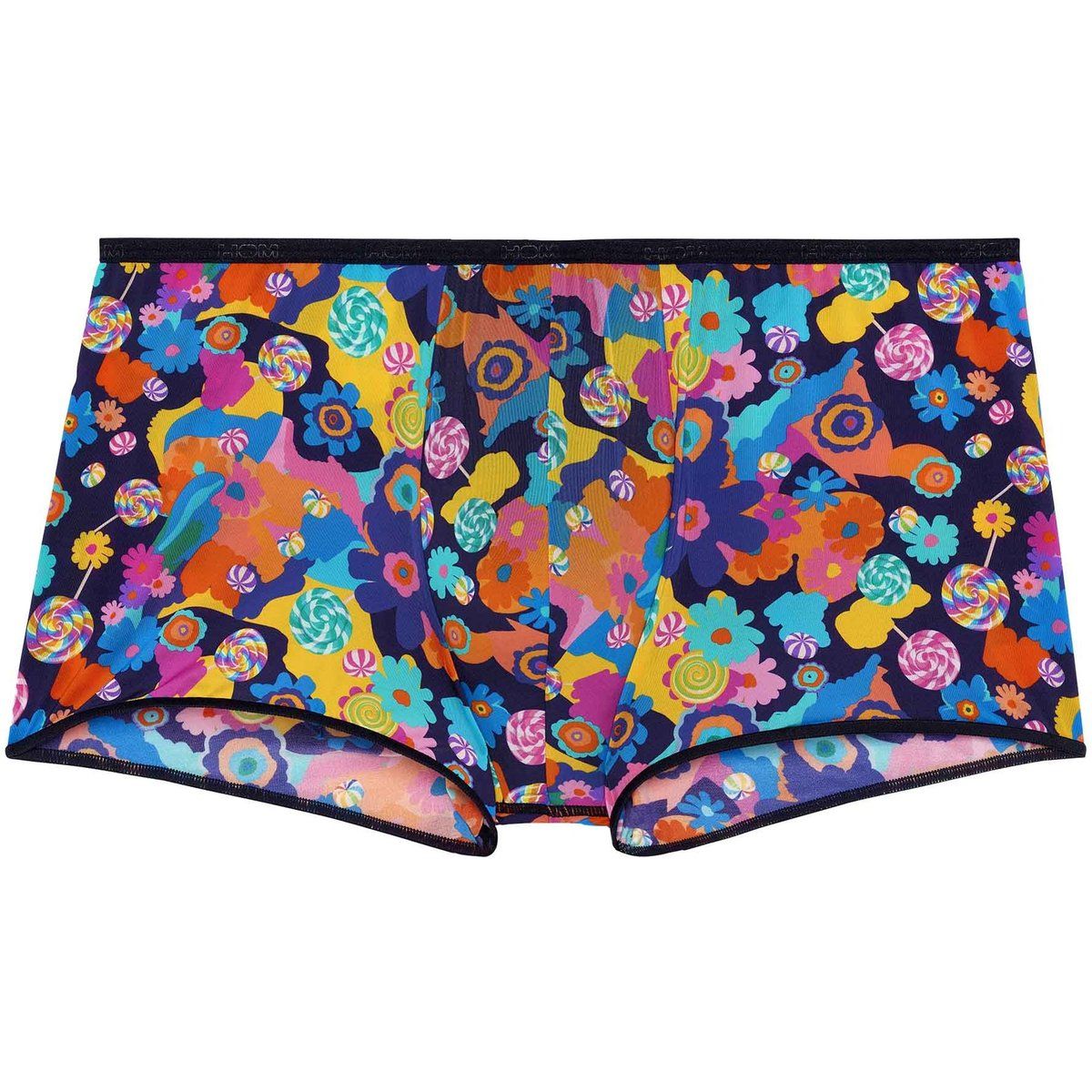 Herren Trunk mit Blumen- und Candy-Print