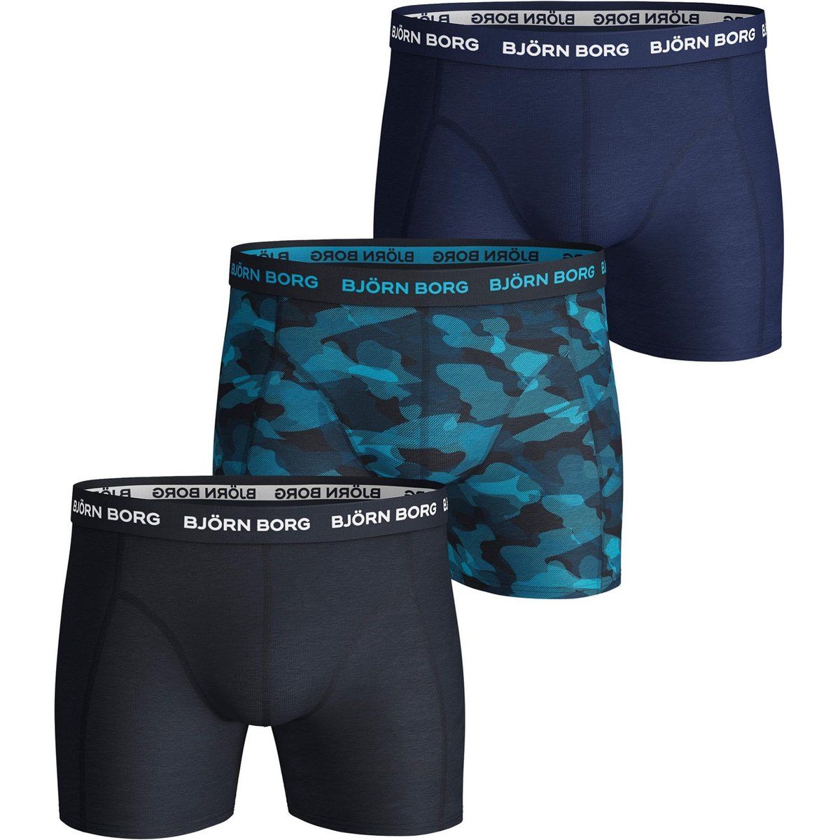 Stretch Baumwoll Boxershorts 3er-Pack