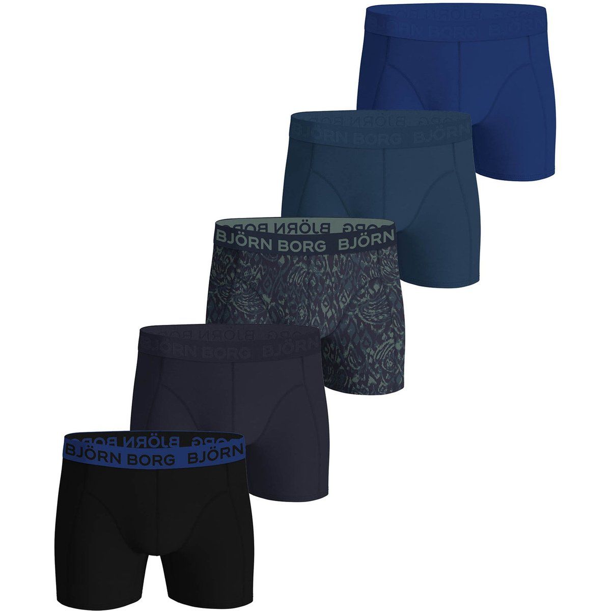 Baumwoll-Stretch-Boxershorts 5er-Pack