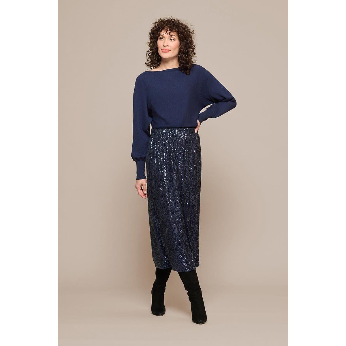 Eleganter Pailletten-Midi-Rock