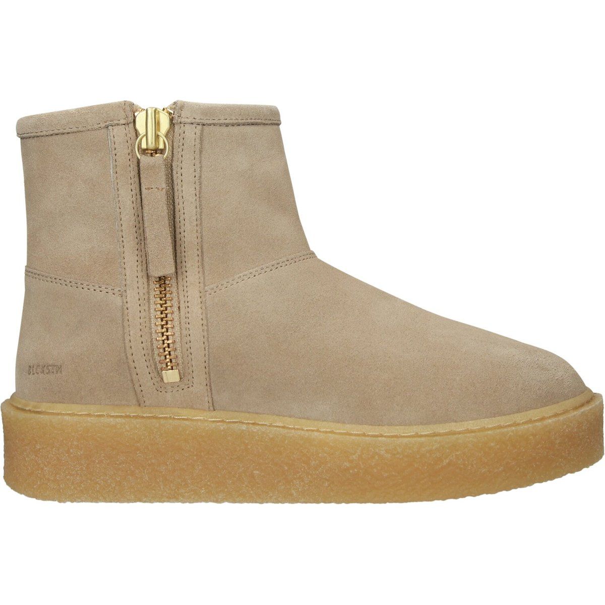 Wildleder-Stiefeletten mit Reißverschlussdetail