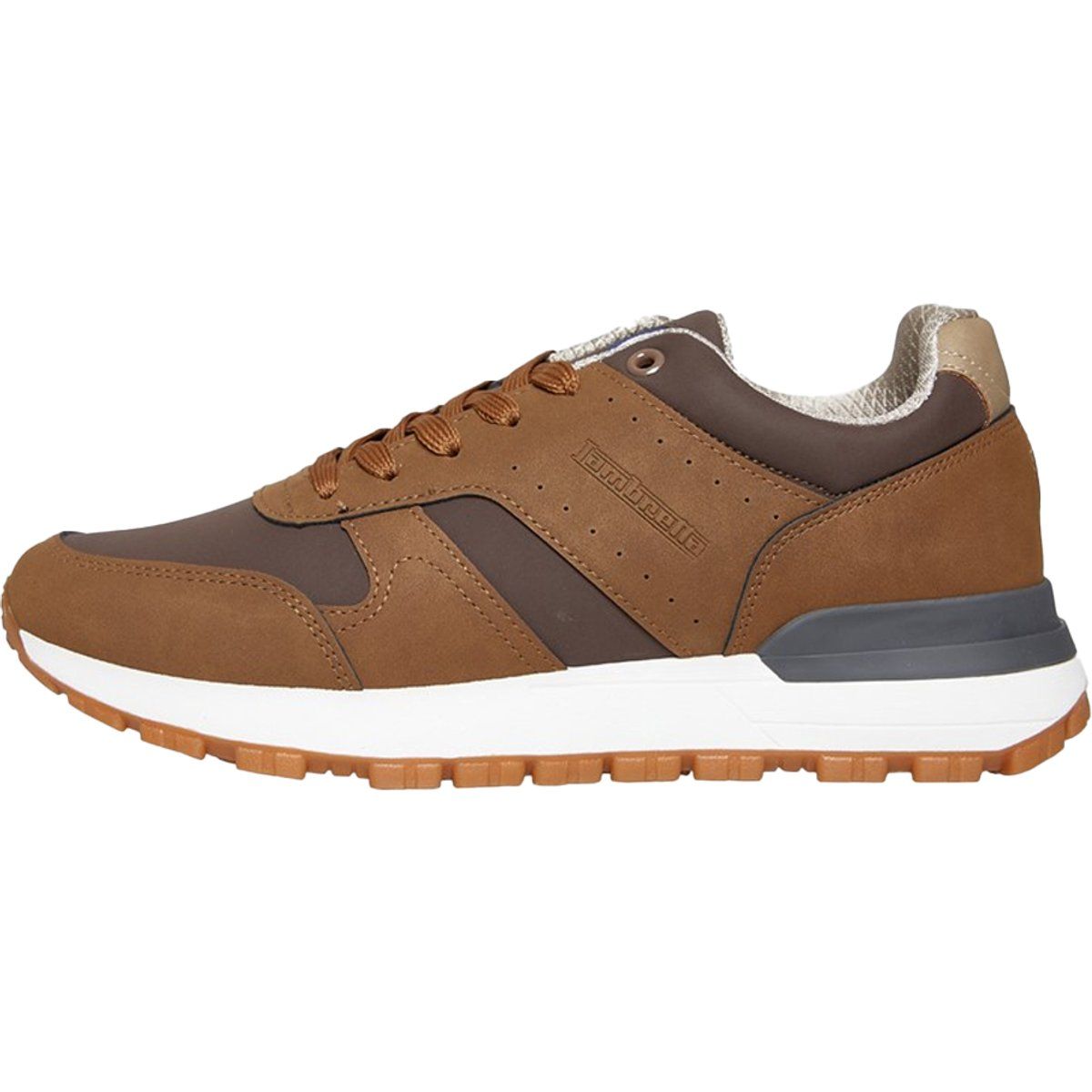 Lambretta - Herren/Damen Unisex Sneaker "Echo 2" (Hellbraun/Schokolade)