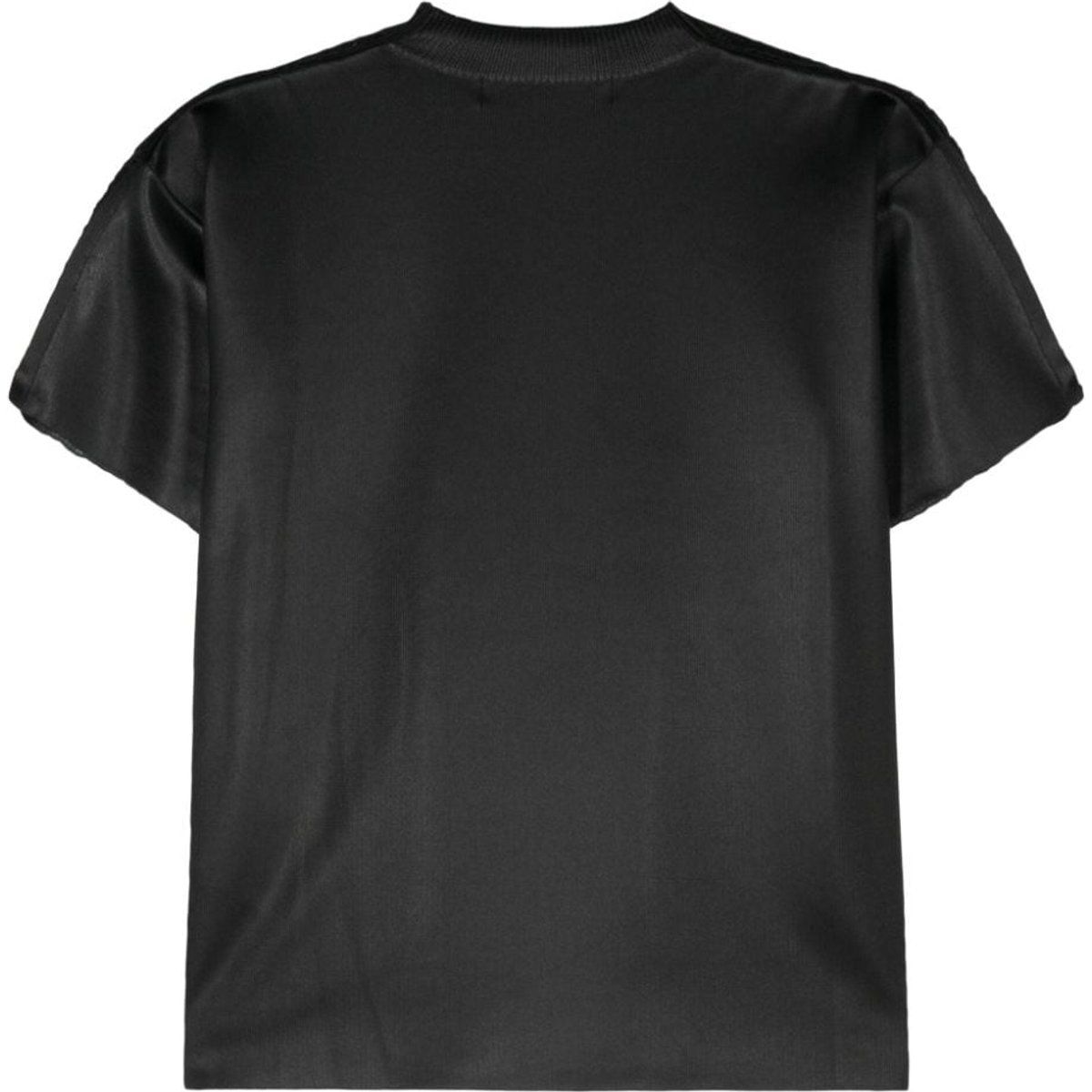 T-Shirt mit Rundhalsausschnitt und lockerer Strickart