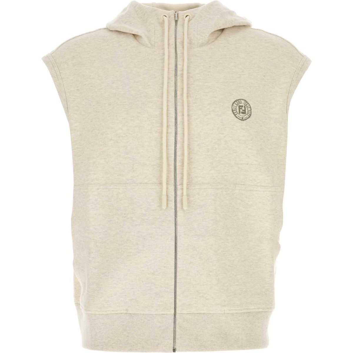 Ärmelloses Kapuzen-Sweatshirt mit Reißverschluss