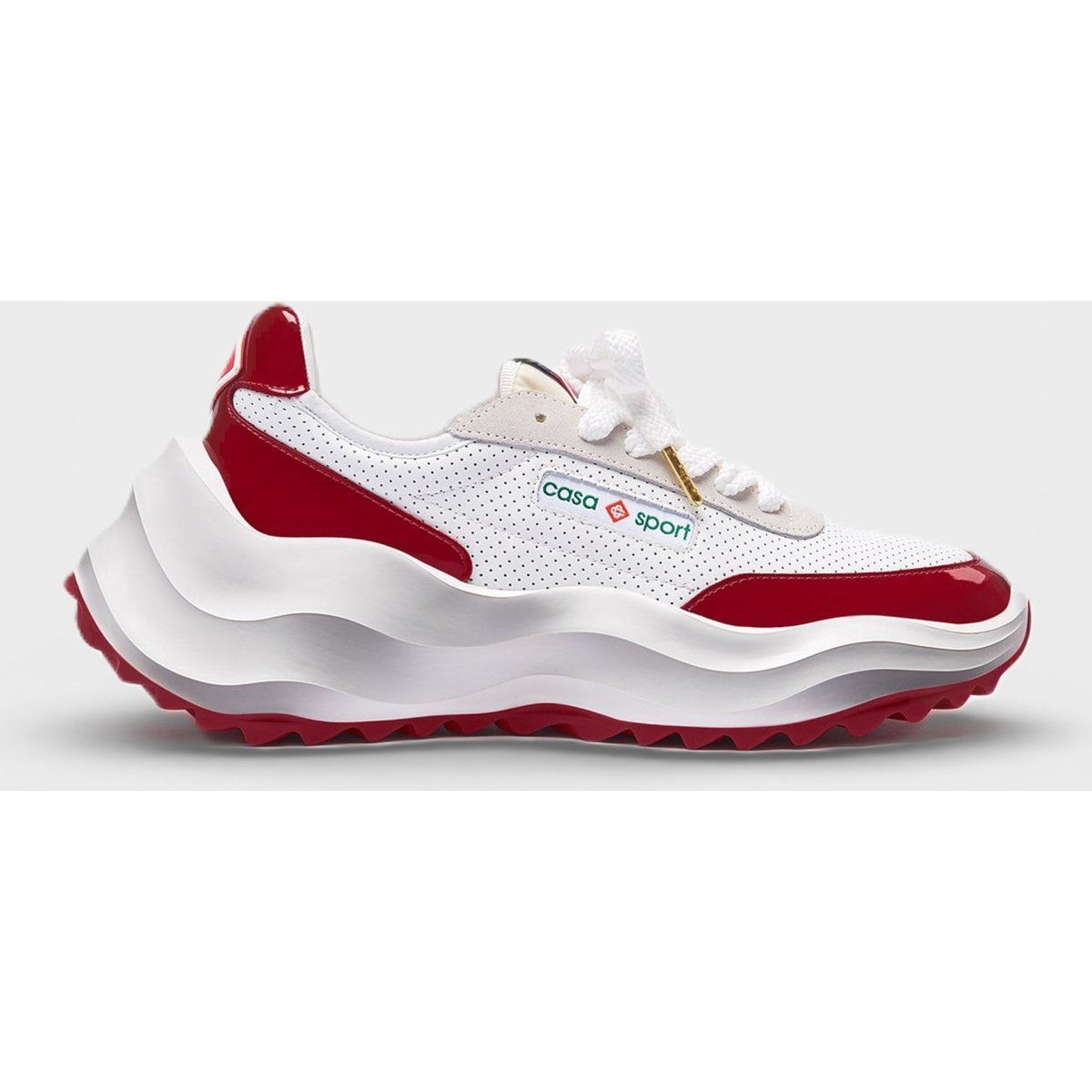 Herren Atlantis Sneaker Weiß und Rot