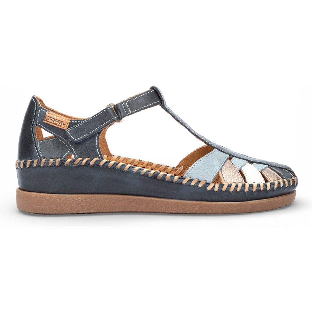 Leder T-Riemen Keilsandalen Cadaques