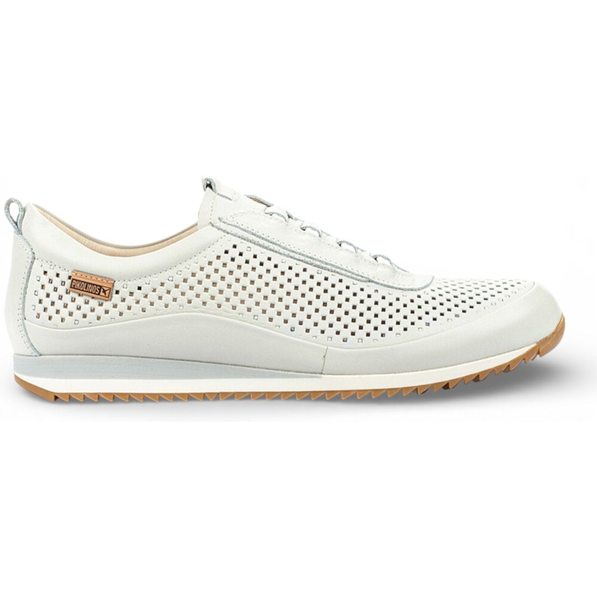 Herren Leder Slip-On Lochmuster Sneaker