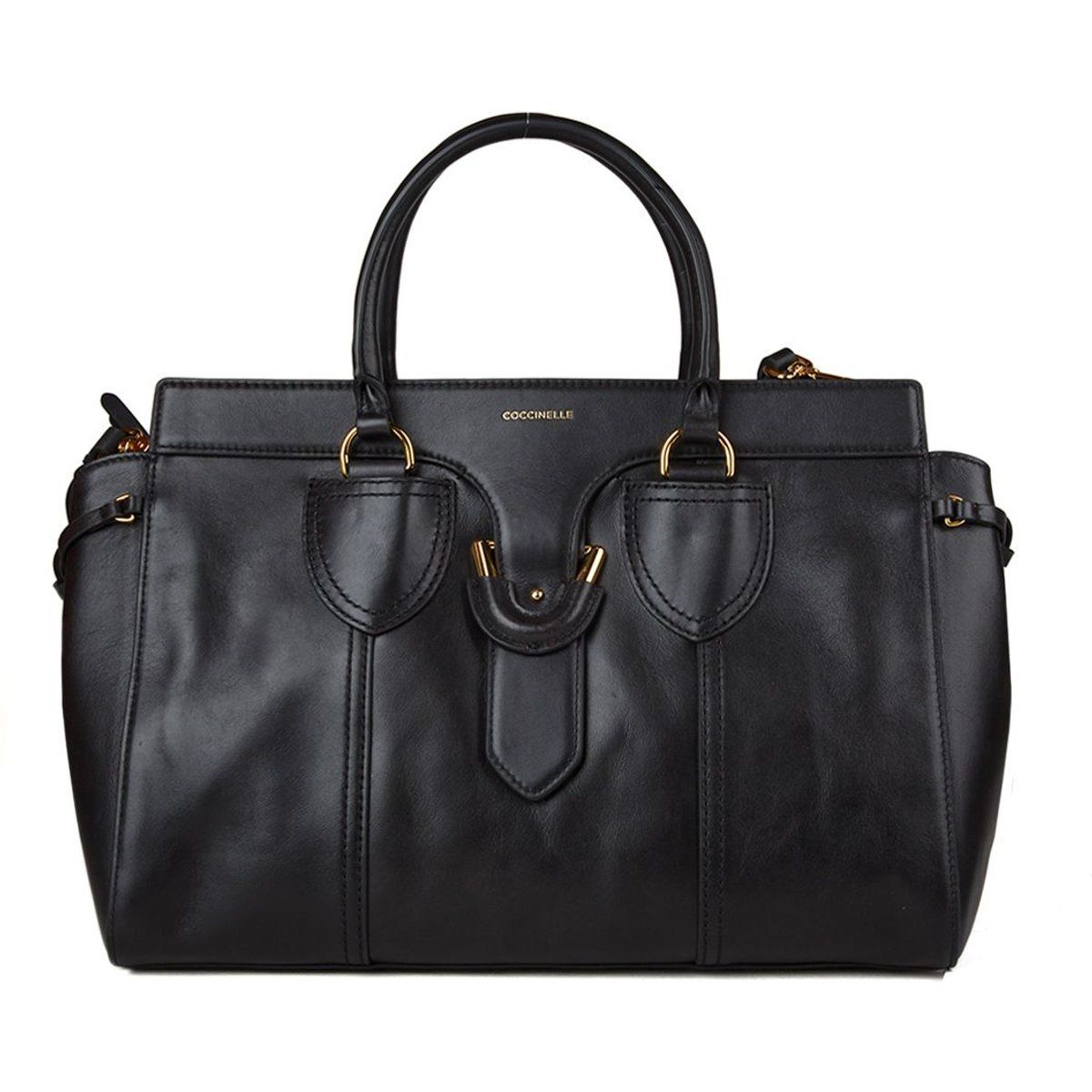 Strukturierte Handtasche aus Leder