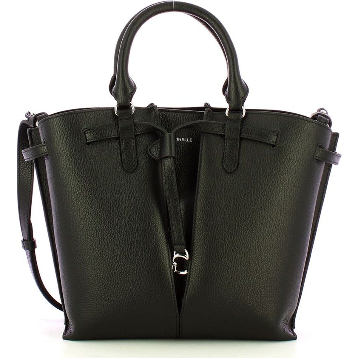 Strukturierte Handtasche aus Leder