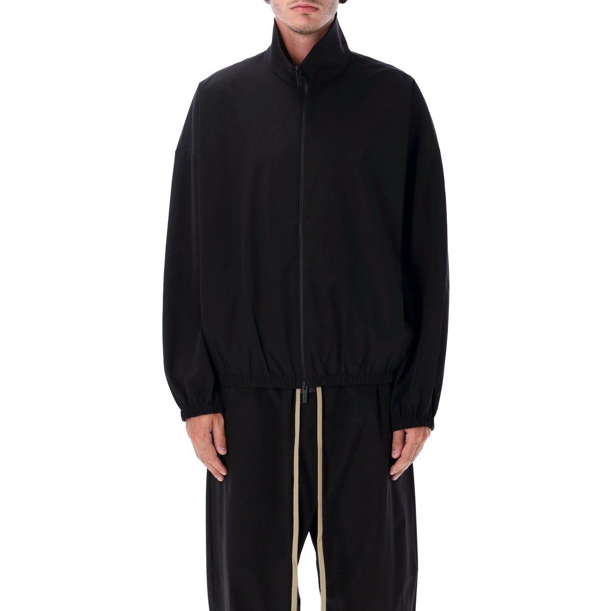 Minimalistische Trainingsjacke mit Stehkragen