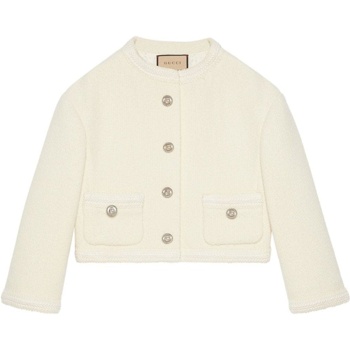 Elegante strukturierte Tweed Kurzjacke