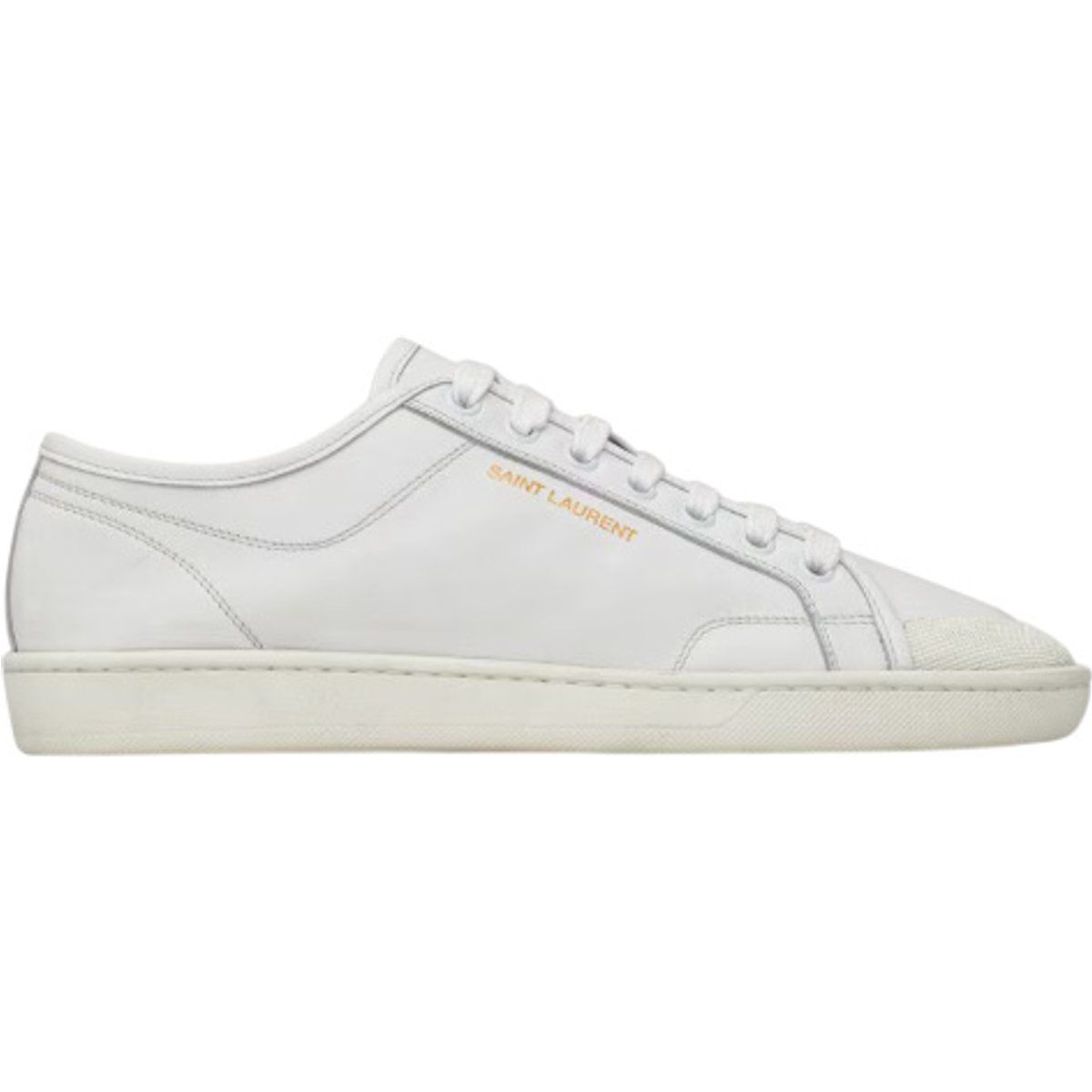 Klassische weiße Leder-Sneakers
