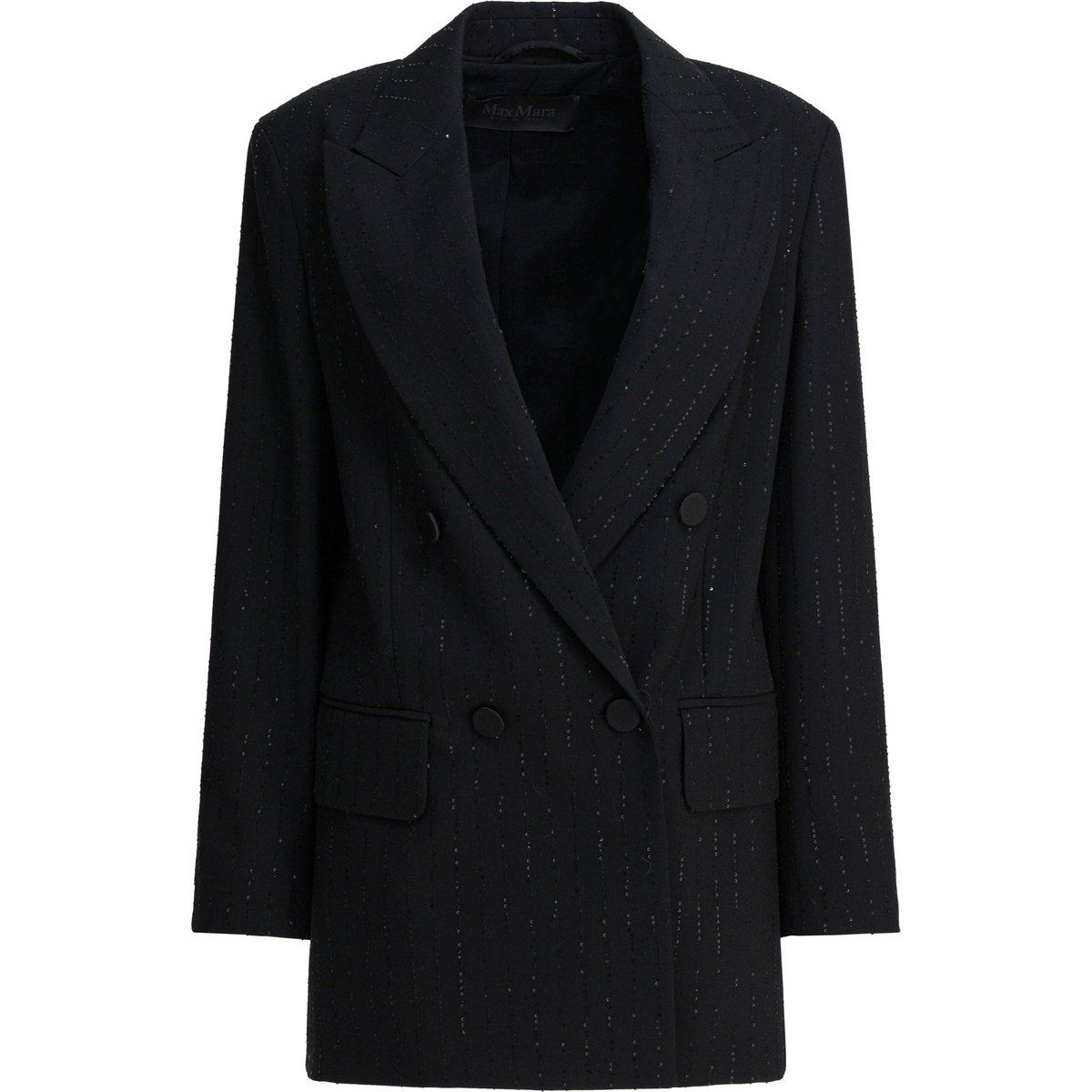 Eleganter zweireihiger Blazer mit Nadelstreifen