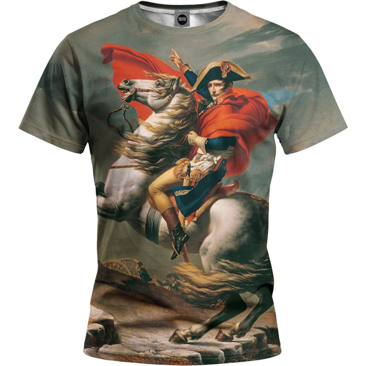 T-Shirt mit Napoleon-Gemälde-Print