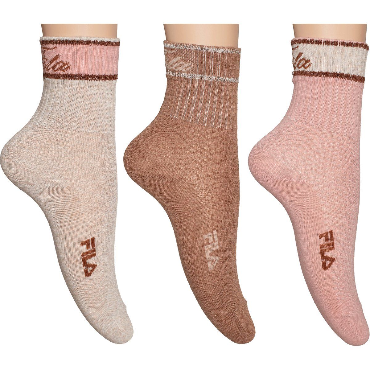 Mädchen Sportliche Wadenlange Socken Dreierpack