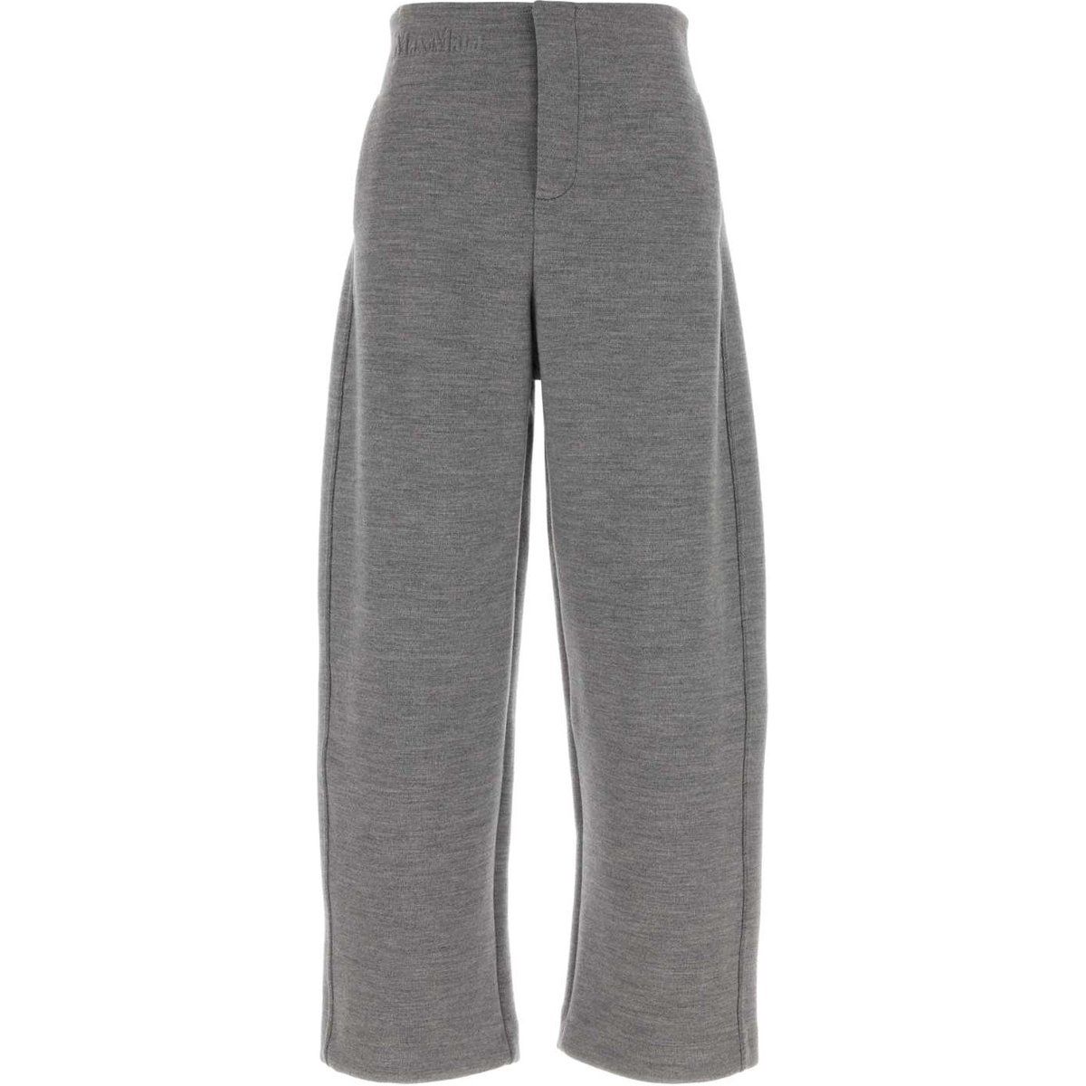 Cropped, weite Wollhose