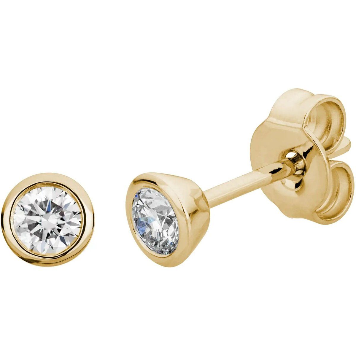 Elegante Ohrstecker in Zargenfassung