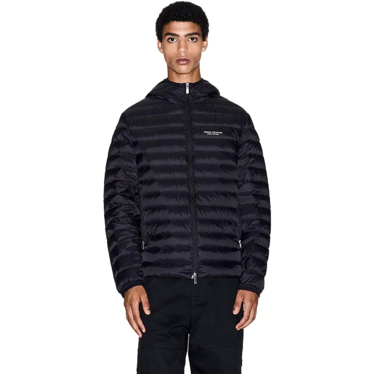 Leichte Herren Steppjacke mit Kapuze