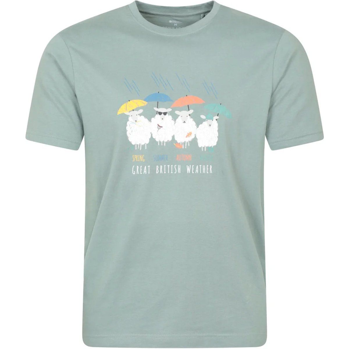 Mountain Warehouse - "Great British Weather" T-Shirt für Herren/Damen Unisex (Helles Khaki)