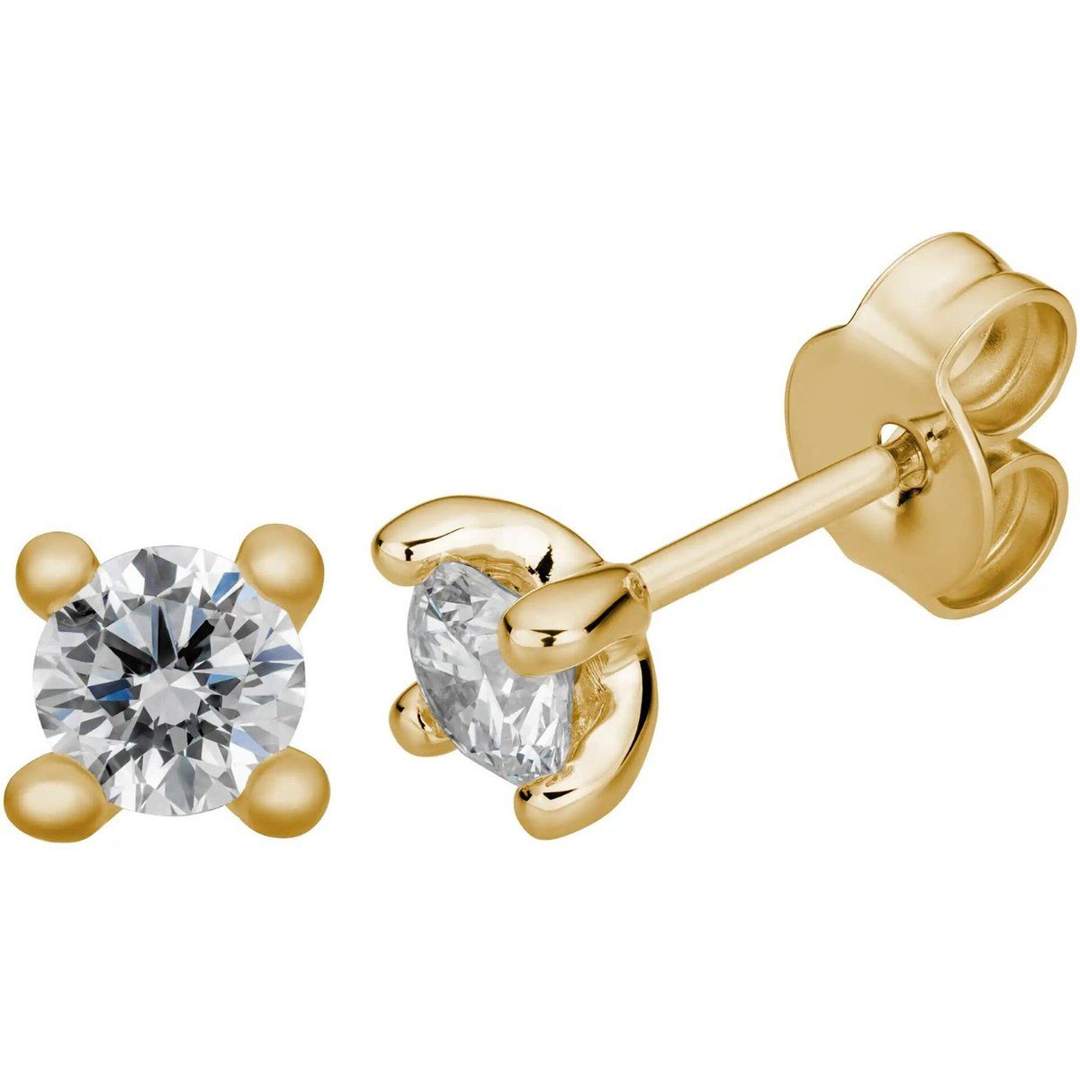 Klassische Diamant-Ohrstecker