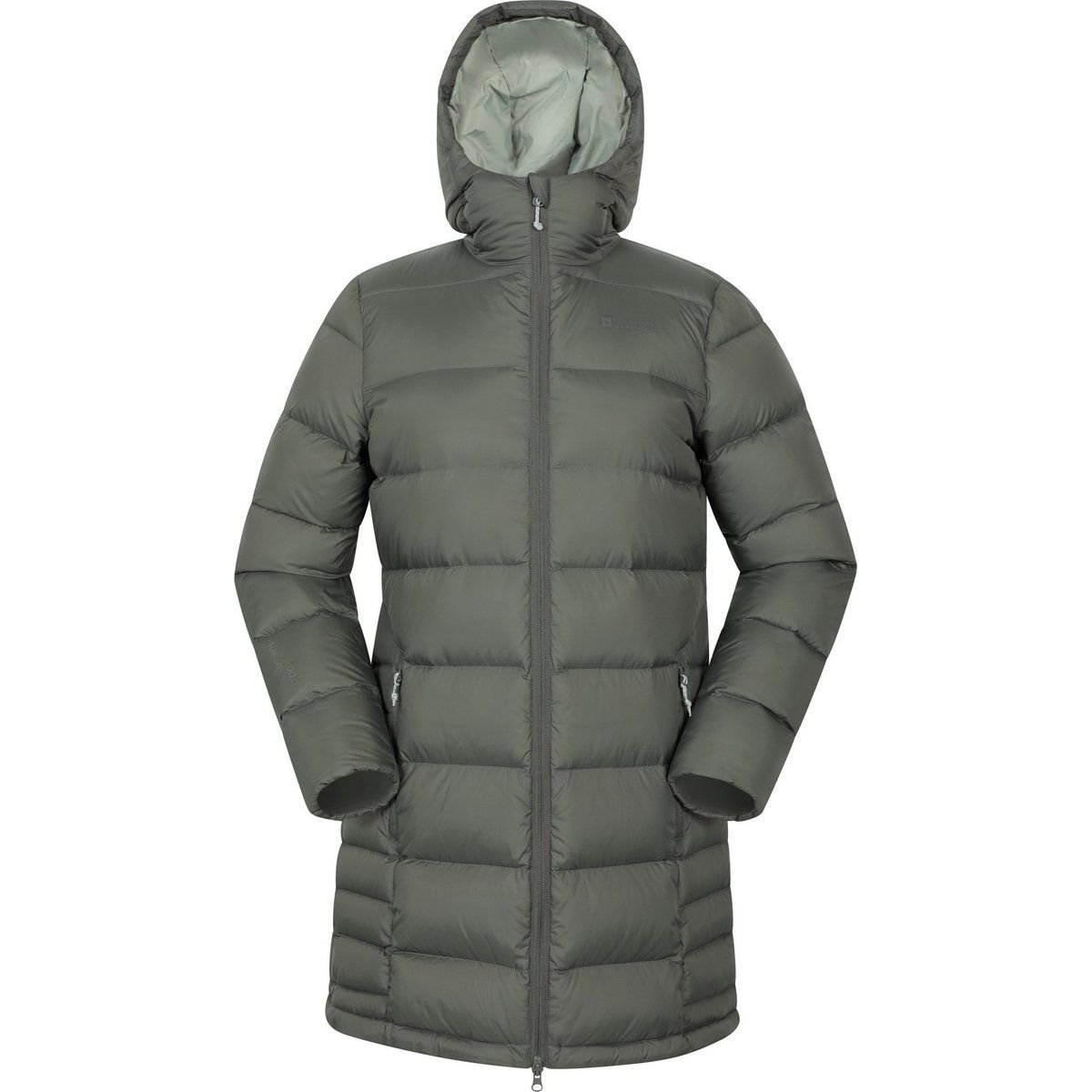 Mountain Warehouse - "Stratus Extreme" Daunenjacke für Damen, Packable, Lang (Khakigrün)