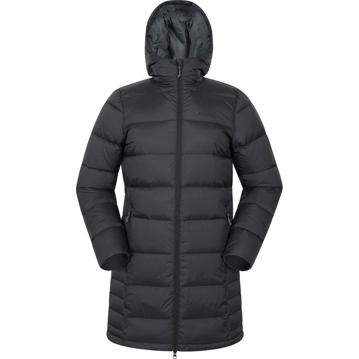 Mountain Warehouse - "Stratus Extreme" Daunenjacke für Damen, Packable, Lang (Schwarz)