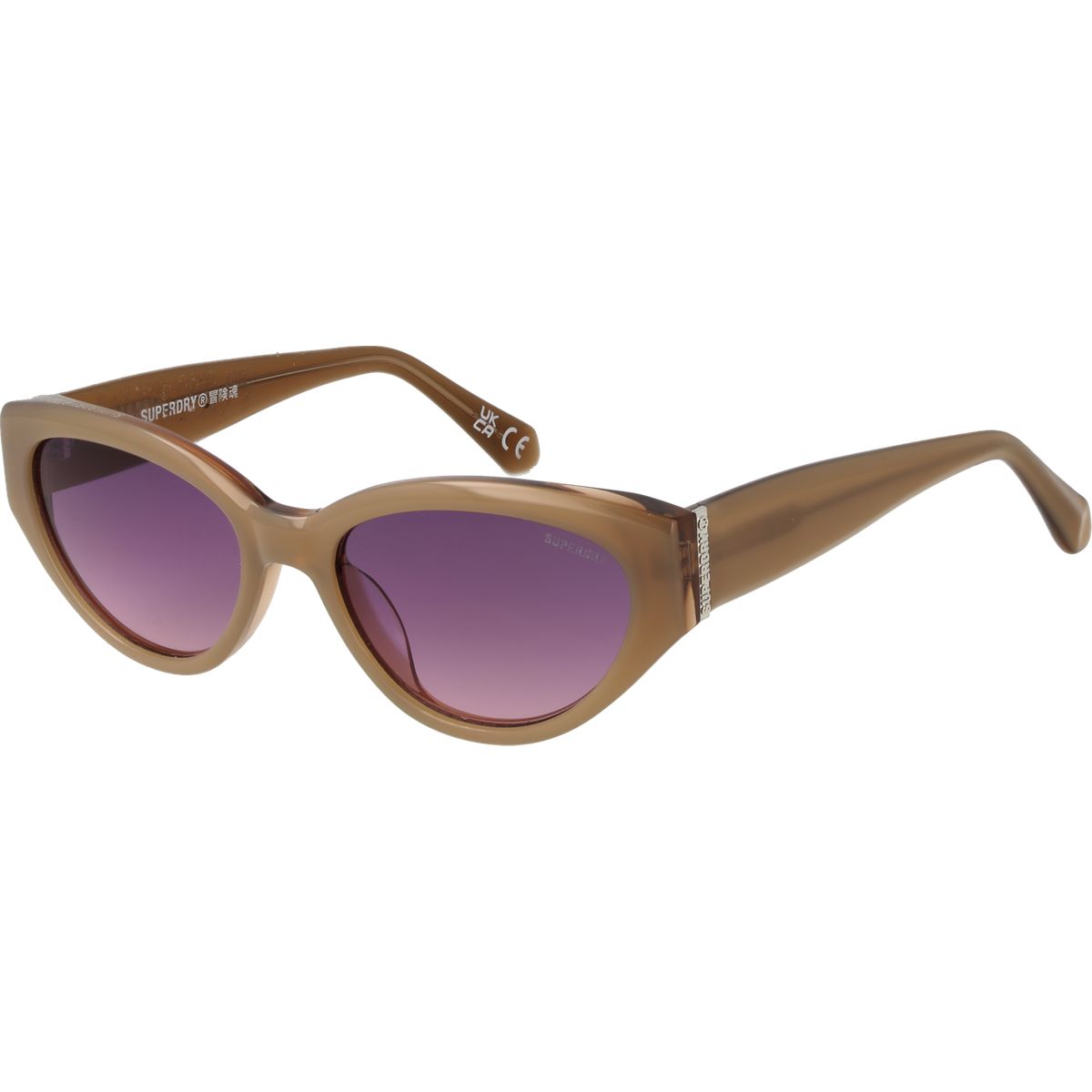 Cat-Eye Sonnenbrille mit Farbverlaufsgläsern
