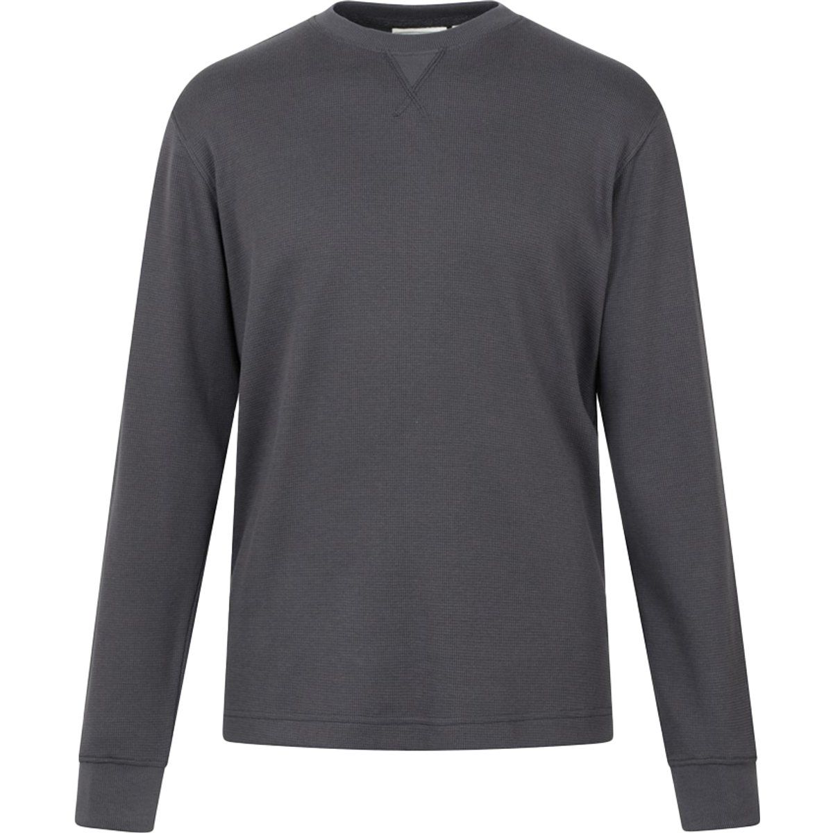 Mountain Warehouse - "Tillsbury" Sweatshirt für Herren, Rundhalsausschnitt, Waffelstoff, Langärmlig (Holzkohle)