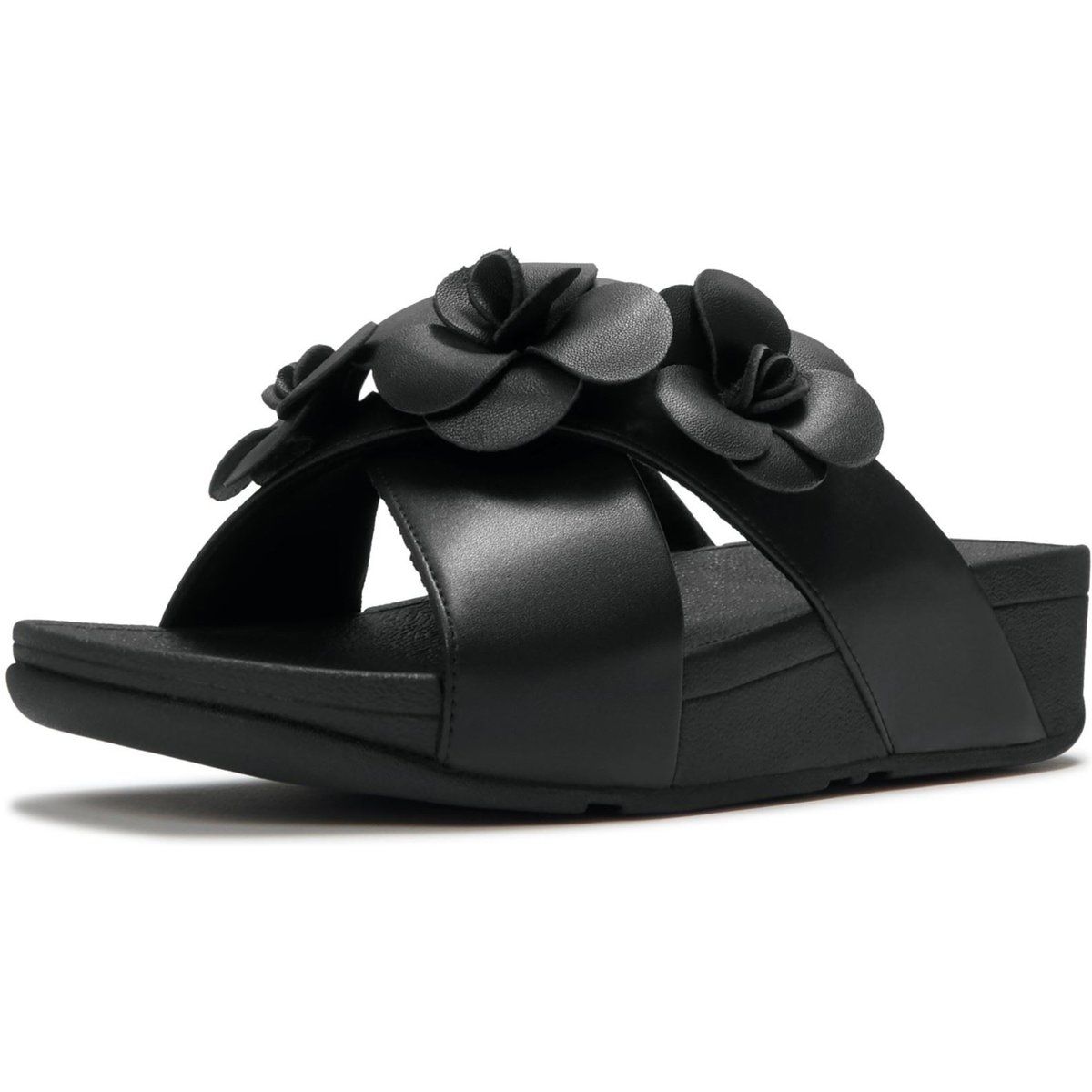 Fitflop Lulu Flower Polyurethan Damen Sandalen in Schwarz