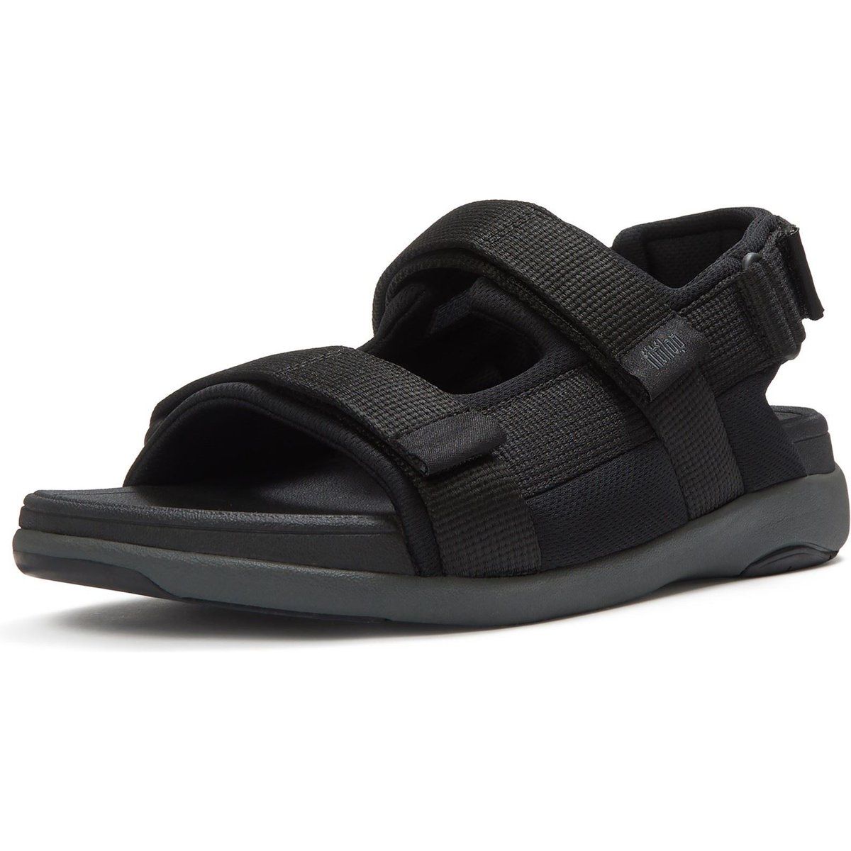Fitflop F-Mode Go Polyester Herren schwarze Sandalen