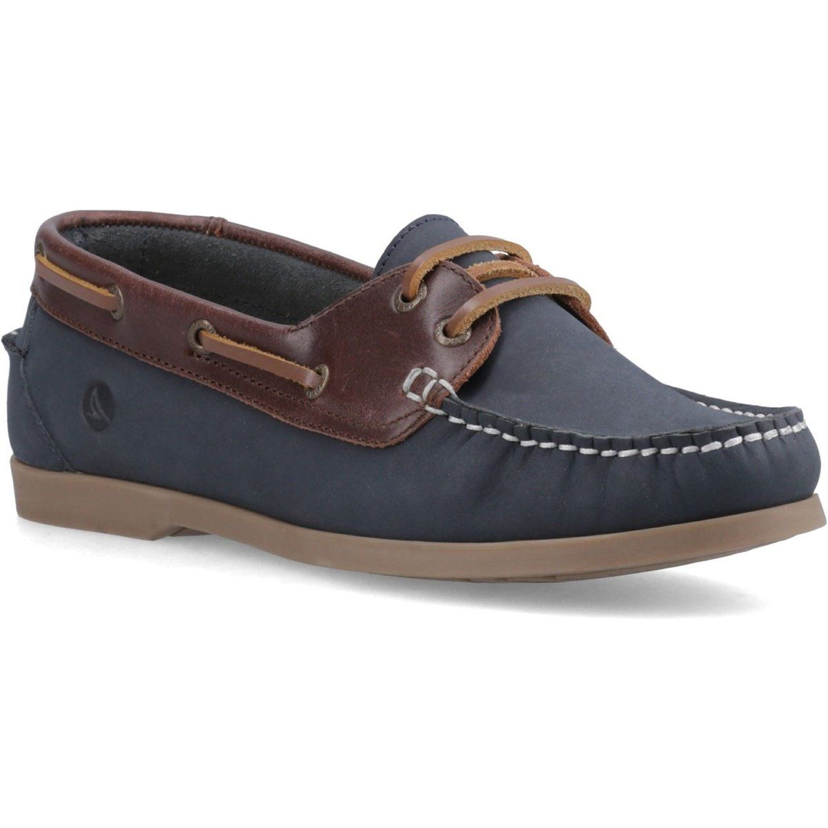 Sperry Balboa 2-Augen Boot Nubuck Damen Bootschuhe Navy/Braun