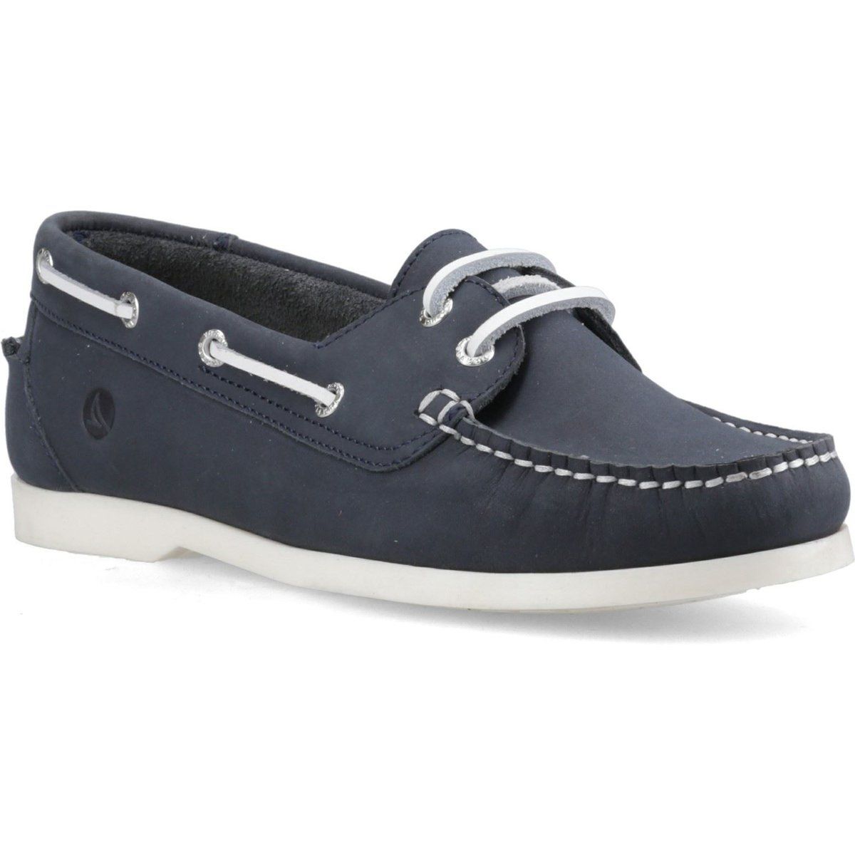 Sperry Balboa 2-Augen Boot Nubuk Damen Marine Bootschoenen
