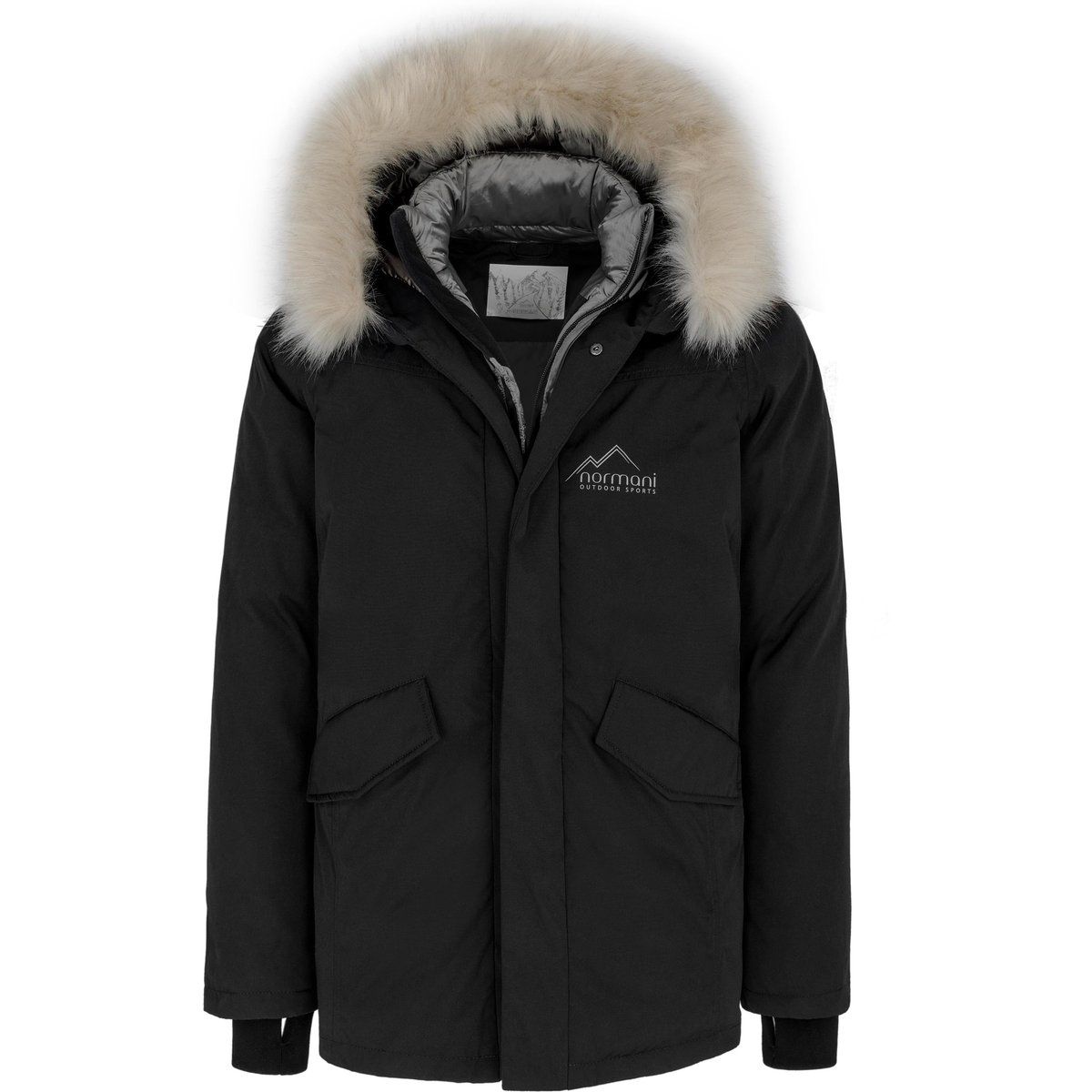 Herren Winterparka mit Fellbesatz