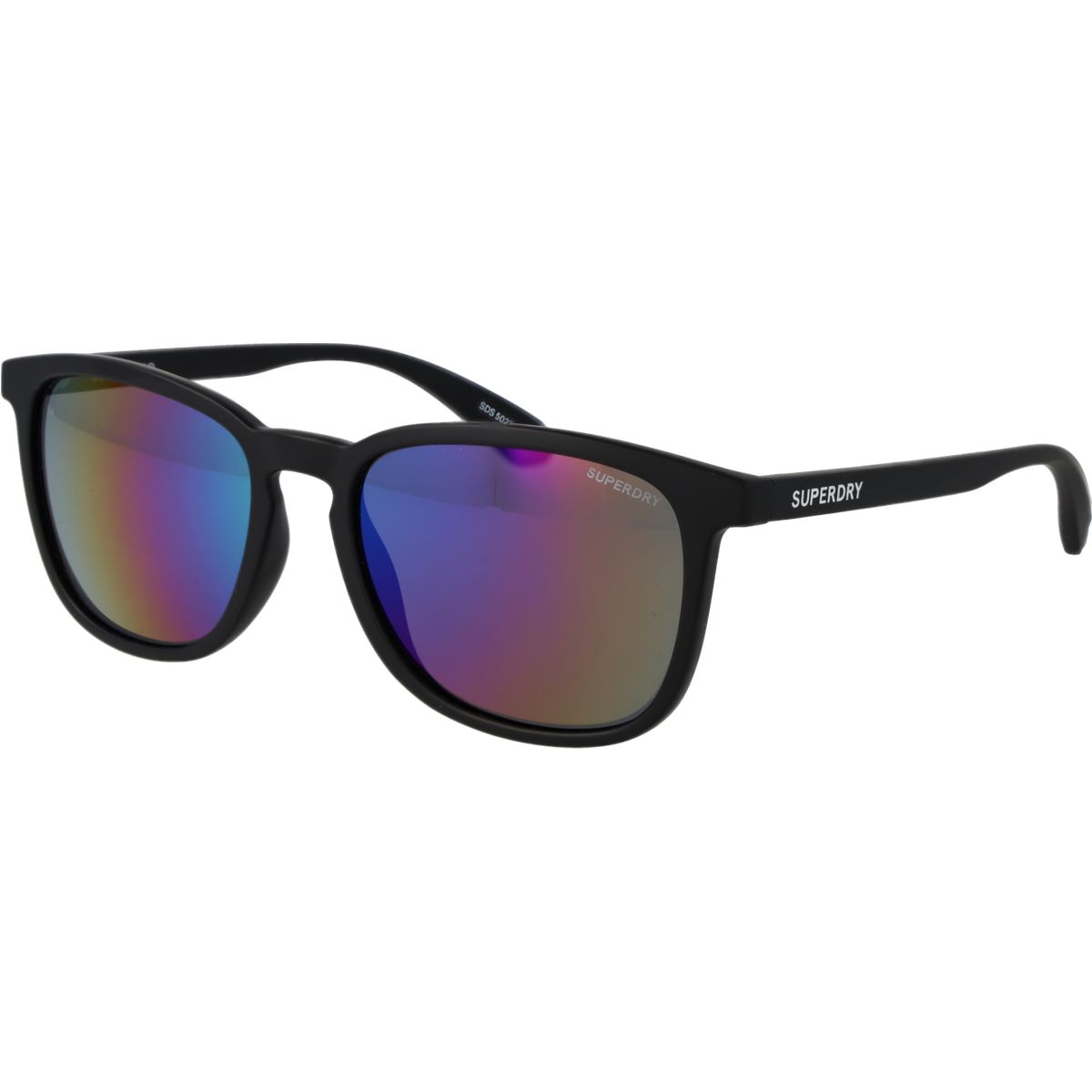 Sonnenbrille mit quadratischem Rahmen und Spiegelglas