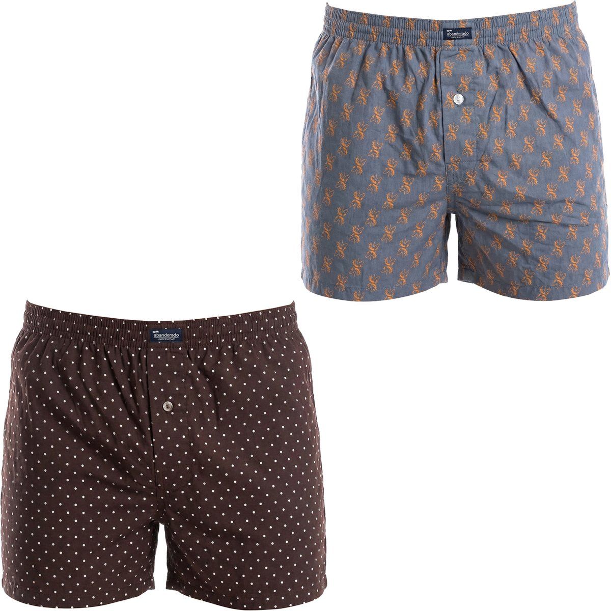 Herren Baumwoll-Boxershorts Doppelpack